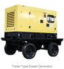 Mobile 6 Wheels Trailer Generator for Farm